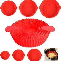 Air Fryer Silicone Pot 6 pcs with Ear Handles, Silicone Pot Liner NGB27 Air Fryer-image-90