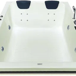 Phoenix 6 Feet Acrylic Massage with Jacuzzi Massage, Back Massager and Filler System - Ivory Free-standing Bathtub-image-81
