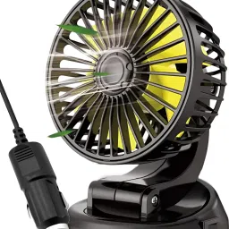 high speed moveable Single head Car Cooling Fan 12V With 360 Degree 2 Speed, Car Interior Fan-27