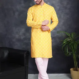 Jompers Ethnic Motifs Printed Mandarin Collar Kurta With Churidar-image-78