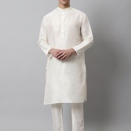 Jompers Men Dupion Silk Kurta with Churidar-36