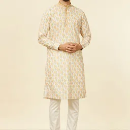 Manyavar Men Embroidered Regular Kurta with Pyjamas-42