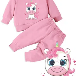 x2o Kids Graphic Printed Long Sleeves T-shirt with Pyjamas-image-29
