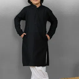 YK Boys Embroidered Regular Chikankari Kurta with Pyjamas-picture-53