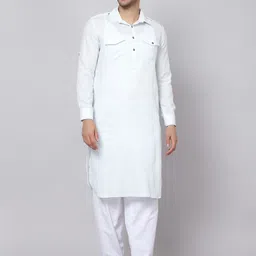 Sultan The King Of Kurta Shirt  Collar Pathani Kurta with Pyjamas-image-28