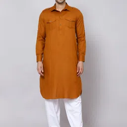 Sultan The King Of Kurta Shirt Collar Straight Kurta with Pyjamas-picture-47