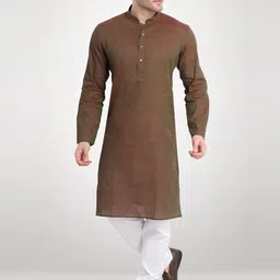 RG DESIGNERS Men Red Kurta with Pyjamas-picture-9