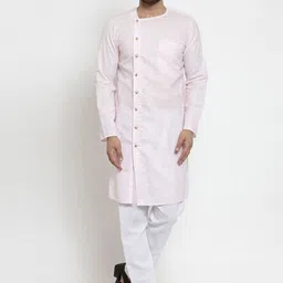 TREEMODA Regular Linen Kurta With Pyjamas-28