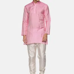 Sethukrishna Men Pink Kurta with Churidar-picture-24