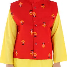 BAESD Boys Regular Thread Work Kurta with Pyjamas image 3