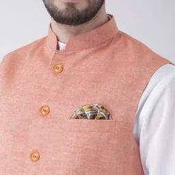 hangup plus Men Kurta With Pyjamas & With Nehru Jacket image 5