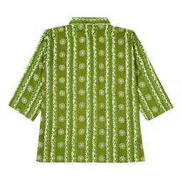 BAESD Boys Ethnic Motifs Printed Regular Kurta with Pyjamas image 2