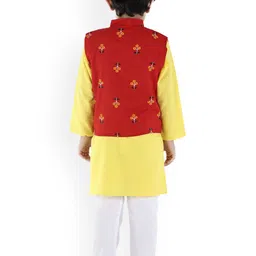 BAESD Boys Regular Thread Work Kurta with Pyjamas image 2