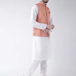 hangup plus Men Kurta With Pyjamas & With Nehru Jacket image 4