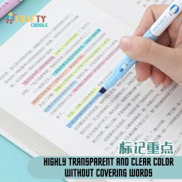 crafty cuddle Erasable Double sided highlighter Marker pen, Chisel Tip Safe of Childrens image 5