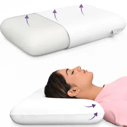 Memory Foam Pillow, Orthopedic Pillow, Queen - 22" x 14" x 4.5" (No Cover)- Memory Foam Solid Orthopaedic Pillow Pack of 1-image-35