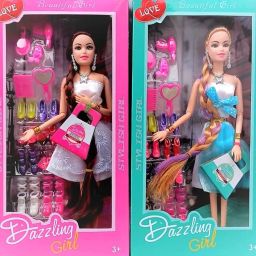 Beautiful Doll Set with Movable Joints & Fashionable Shoes(Pack of 2)-image-71