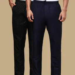 Pack of 2 Mens Cotton Blend Ethnic Wear Printed Pyjama, Pack of 2 Men Pyjama-image-95