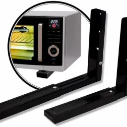 Heavy Universal Microwave Oven Stand Wall Mounted stand for Kitchen | Rack Storage Shelf Organizer Microwave Racks and Shelves | Iron Imported Powder Coated Fordable Extendable Stretch Bracket 35 cm Shelf Bracket-36