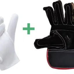 CRICKET KEEPING GLOVES AND INNER WHITE Wicket Keeping Gloves-image-16