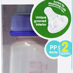 Peristaltic Nursing Bottle Kpp 120Ml (Blue) With 2 Nipple S - 120 ml-picture-16