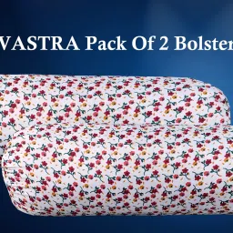 Best Quality For Hotel ,Home and Office use Cotton Stripes Bolster Pack of 2-image-89
