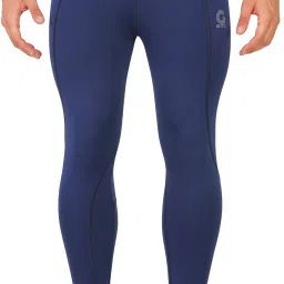 Solid Men Black Tights-image-9