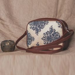 Multicolor Women Sling Bag - Medium Mughal Motif Printed Sling Bag for Women-image-3