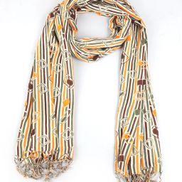 Geometric Print Cotton Blend Women Multicolor Stole, Scarf, Fancy Scarf-image-24
