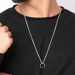 Piyush Enterprises Stylish Silver Plated Black Onyx Pendants Sterling Silver Onyx Alloy Pendant-image-73