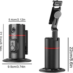 ZARRY P02 Auto Face Tracking Gimbal, 360 Rotation 2 Axis Gimbal for Mobile image 3