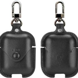 KHR Leather Press and Release Headphone Pouch For boAt Airdopes 131, boAt Airdopes 138-27