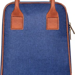ML-TB-01 Blue Stylish Office Use Lunch Bag For Men, Women & Kids Waterproof Lunch Bag-image-12