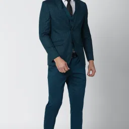 Men Single Breasted - 2 button Printed Suit-image-24