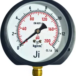 Commercial Pressure Gauge, 4" Dial, 0 to 14 Kg/Cm2, Bottom Entry, MS Body Dial Indicator-picture-21
