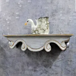 Hand Carving Acacia Wood Wall Shelf By Disoo Fashions-picture-20