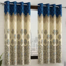 152 cm (5 ft) Polyester Semi Transparent Window Curtain (Pack Of 2)-13