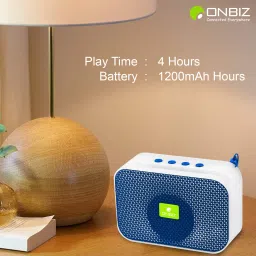 ONBIZ Wireless Bluetooth Speaker with inbuilt Phone Stand Built-in mic, 6 W Bluetooth Home Audio Speaker image 3