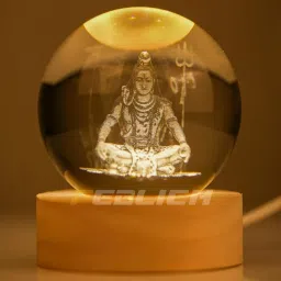 Lord Shiva 3D Crystal Ball LED Table Lamp – Decorative Night Light Gif Night Lamp-image-15