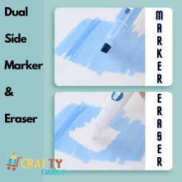 crafty cuddle Erasable Double sided highlighter Marker pen, Chisel Tip Safe of Childrens image 3