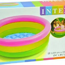intex Inflatable Water Pool For Kids Fun Activities - 2 Ft Diameter - Multi Color Inflatable Swimming Pool image 4