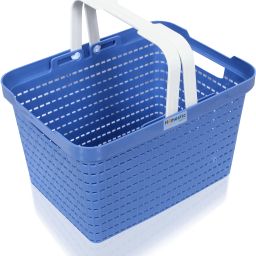Plastic Plastic Storage Basket for Fruits|Kitchen|Stationery|FLORA-333|Blue Storage Basket-image-54