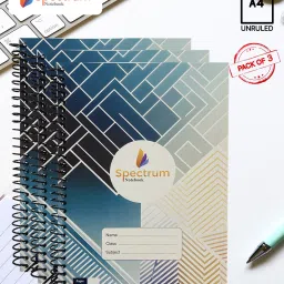 Spiral Notebook A4 Notebook PLAIN AND UNRULLED 180 Pages-image-94