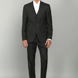 park avenue Men Checkered Single Breasted Formal Blazer-picture-47
