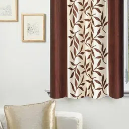 150 cm (5 ft) Polyester Semi Transparent Window Curtain Single Curtain-13