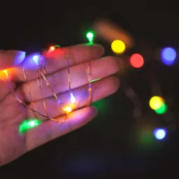 oneclickpicks 20 LEDs 3.05 m Multicolor Steady String Rice Lights image 5