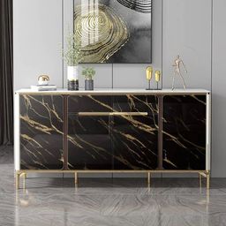 fokrim 200 cm Black Golden Wallpaper Self Adhesive Sticker-picture-31