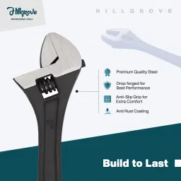 hillgrove HGCM310M1 Multi-Function 8" inch with 0-26mm Opening Capacity (Pack of 2) Heavy-Duty Tool for Home, Plumbing & Auto Repair Single Sided Rachet Wrench image 2