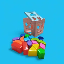 Durable Plastic Shape Sorting Cube-72