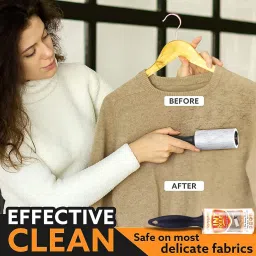 vrprime 180 Sheets Lint Roller Remover for Clothes Reusable Sticky Easy-Tear Sheet Lint Roller image 4
